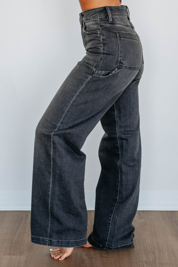 Nori Hidden Jeans - Vintage Black