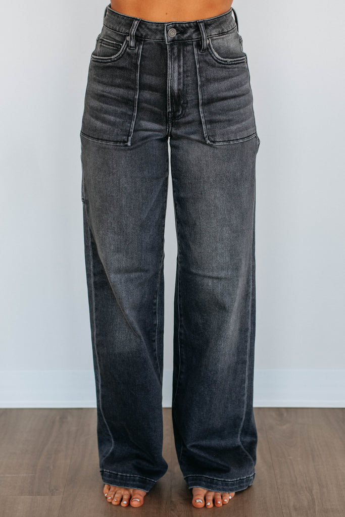 Nori Hidden Jeans - Vintage Black