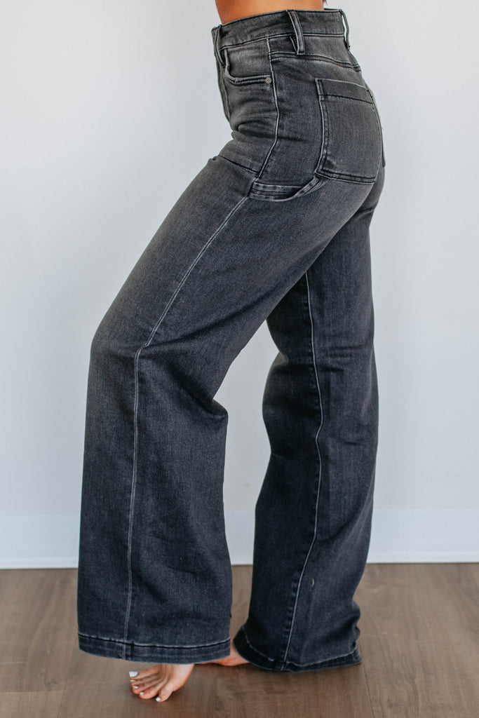 Nori Hidden Jeans - Vintage Black