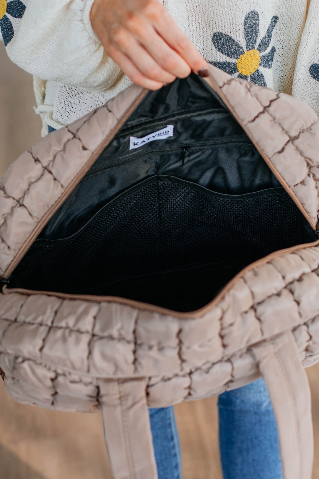 Off The Grid Quilted Weekender Bag