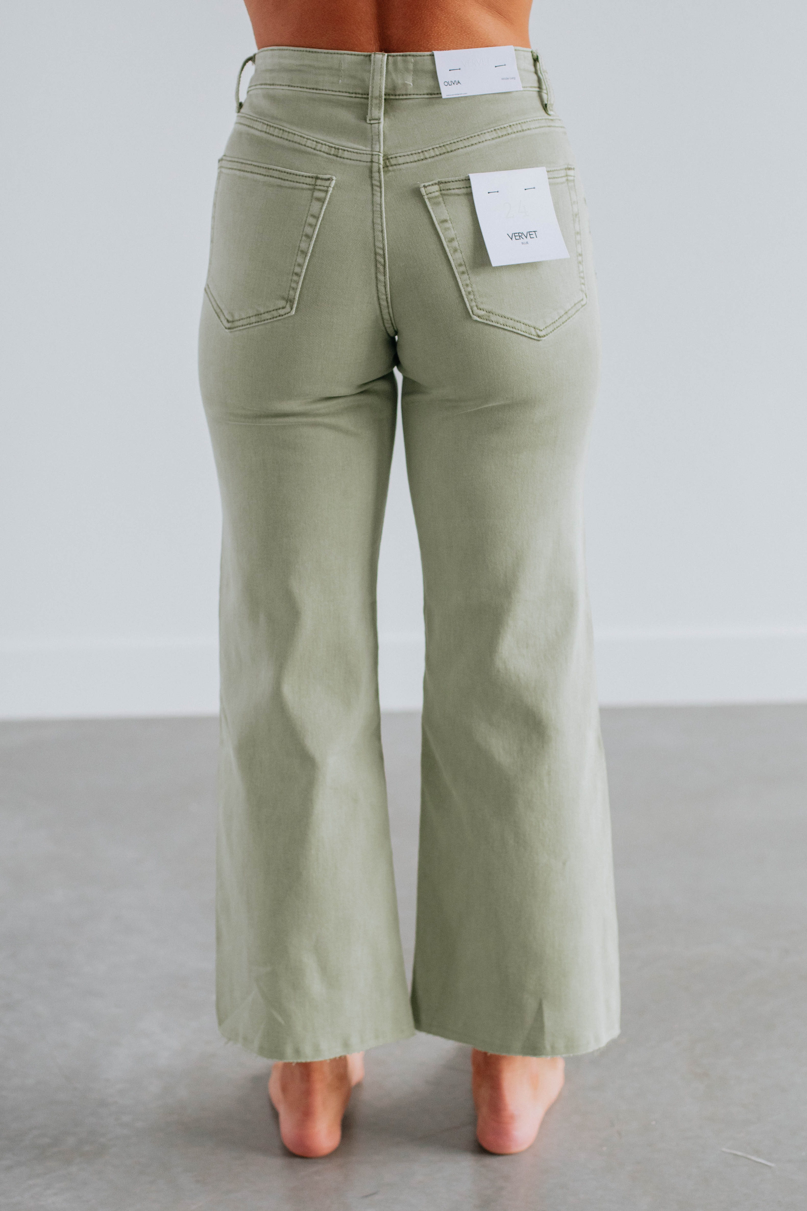 NWT Vervet Haylie High Rise Skinny Jeans popular Olive Green