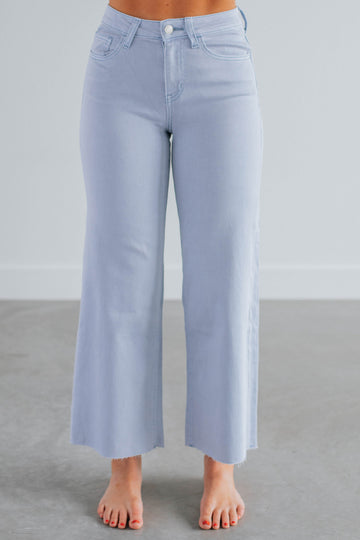 Olivia Vervet Jeans - Powder Blue