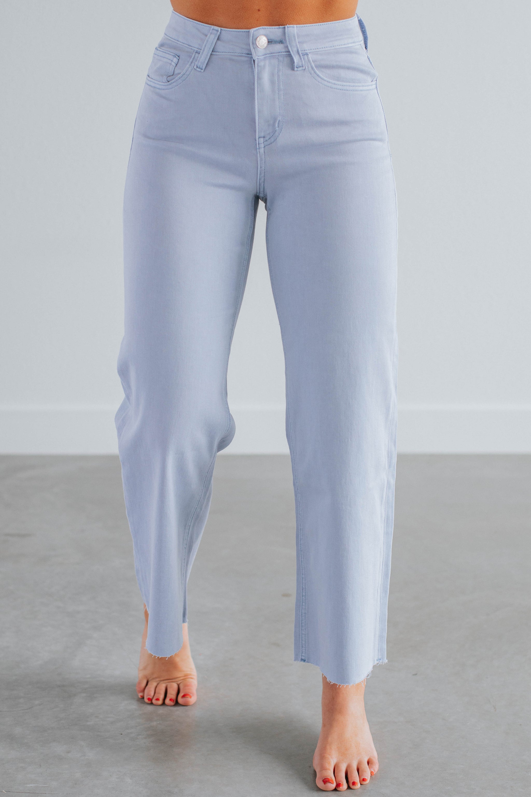 Olivia Vervet Jeans - Powder Blue