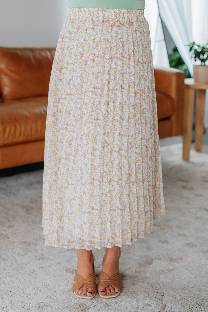 Orson Midi Skirt - Cream Mix