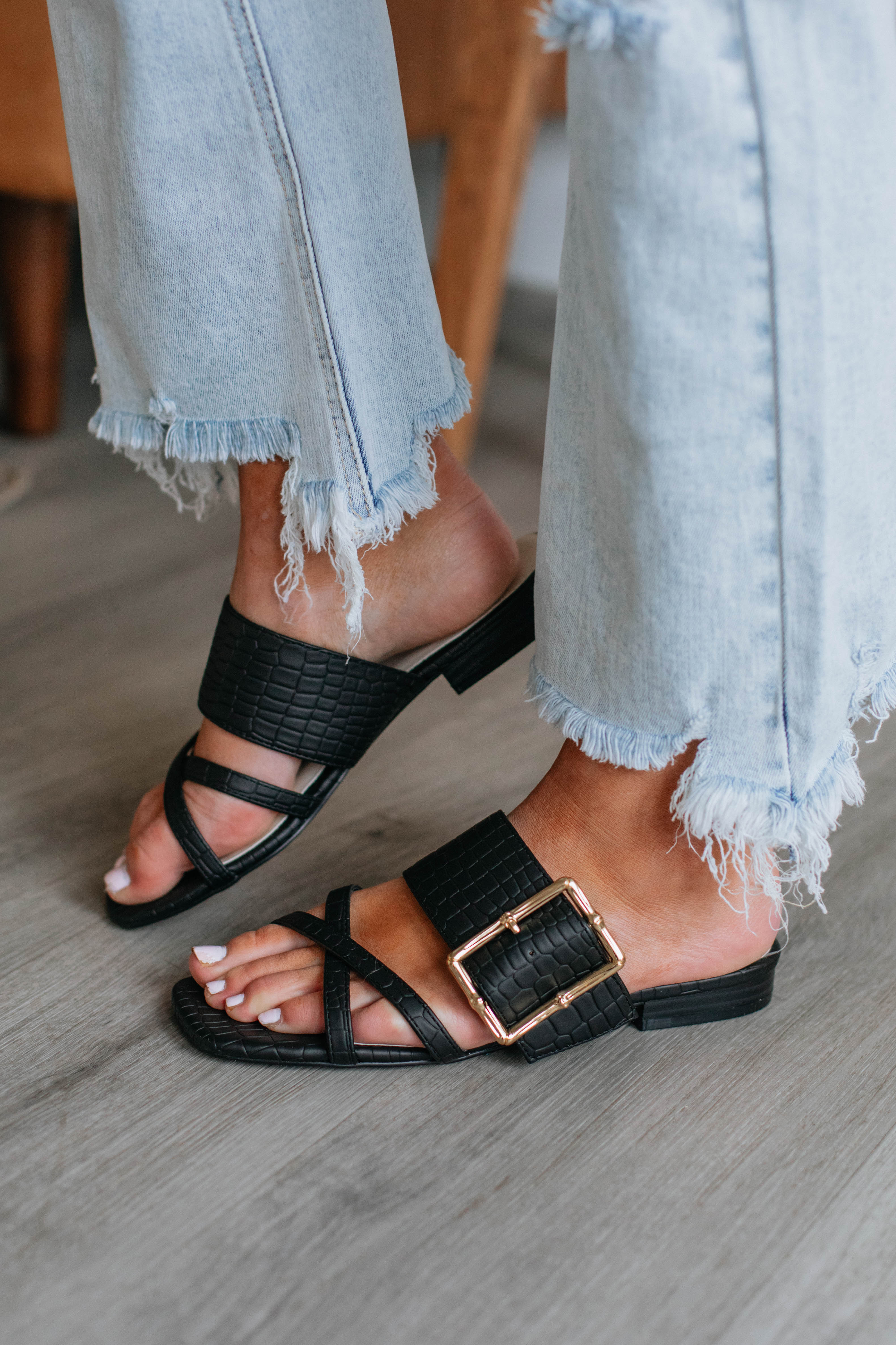 Out Of Office Sandals - Black – Wild Oak Boutique