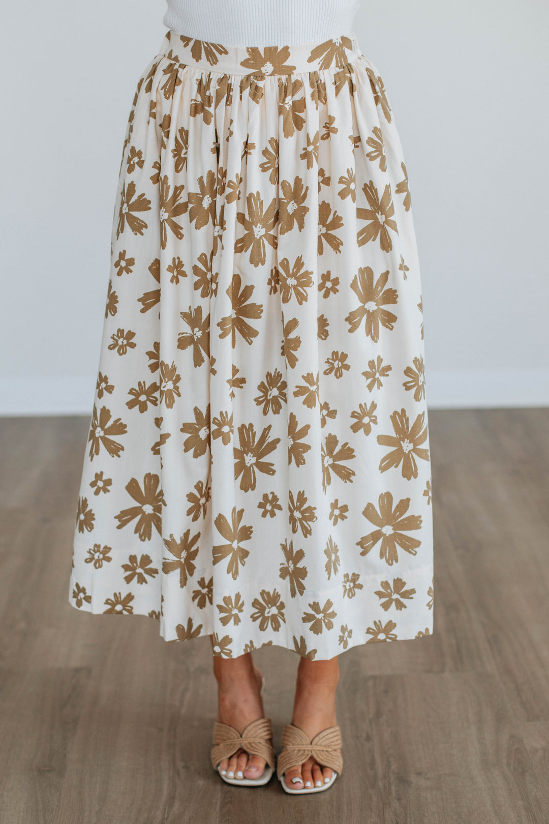 Perri Floral Midi Skirt