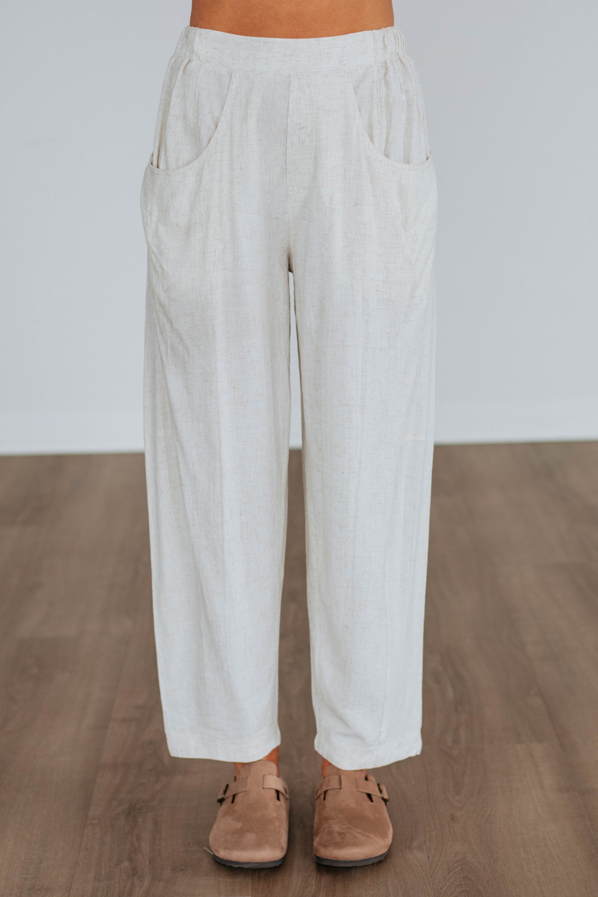 Pierra Linen Pants - Oatmeal