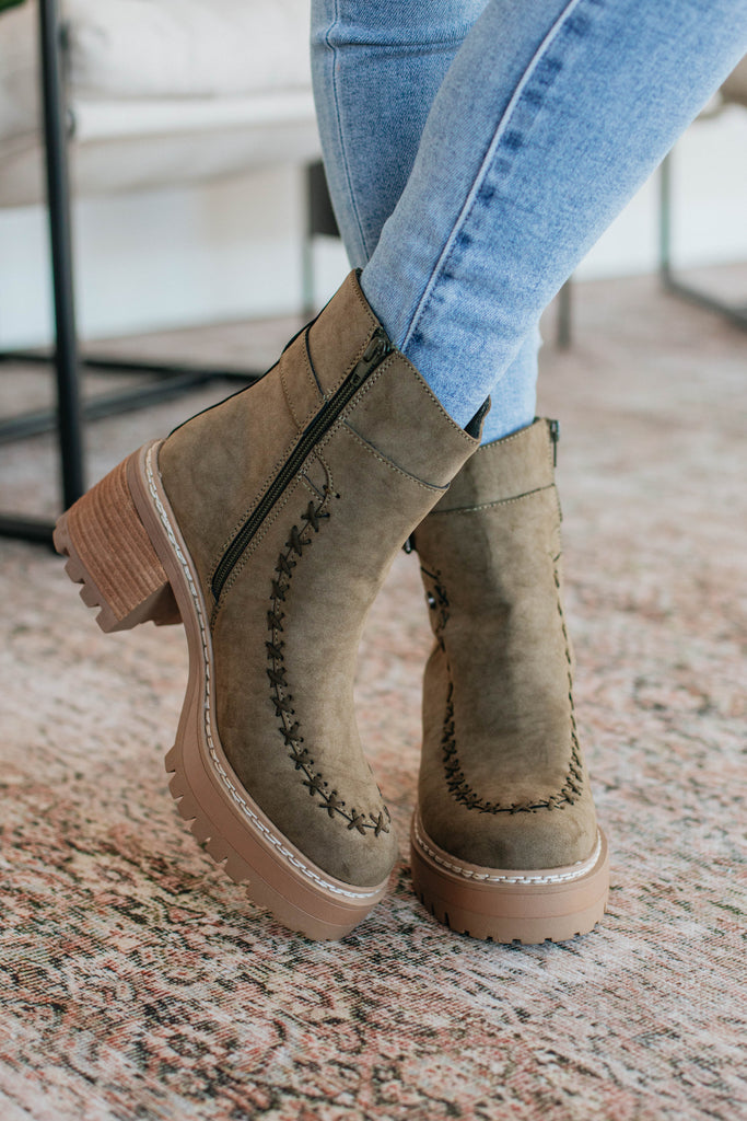 Playing By Your Rules Boots - Khaki