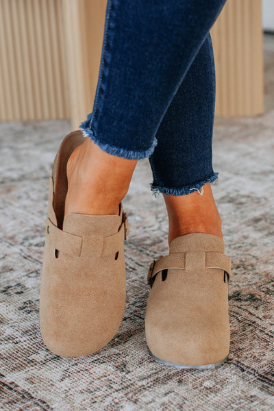 Problem Free Platform Clogs - Taupe