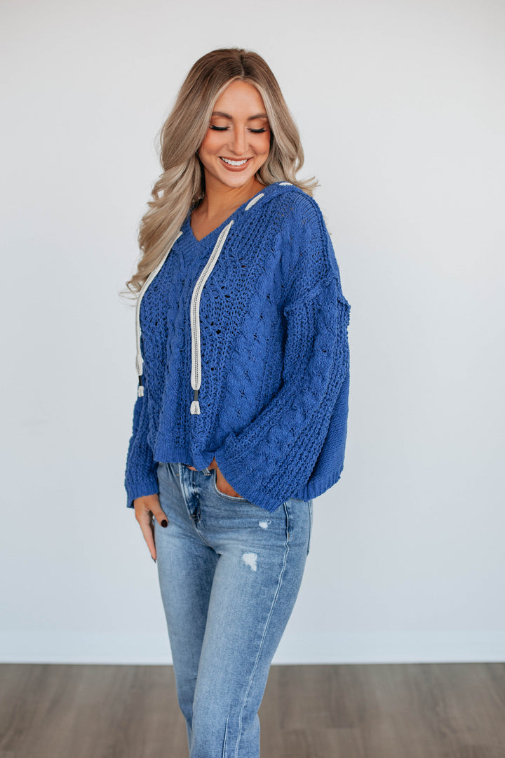 Ranelle Knit Pullover - Royal Blue