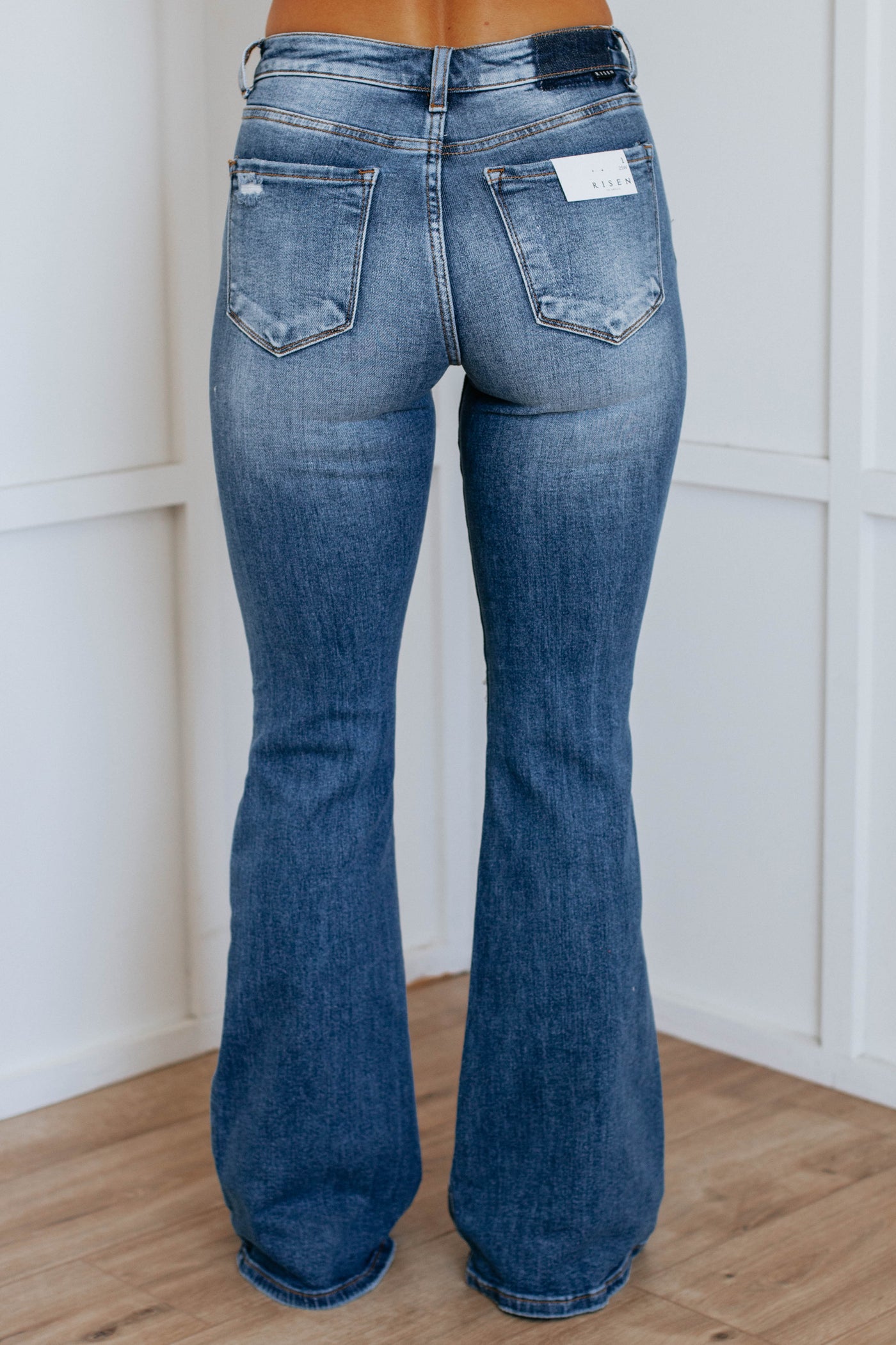 Rayna Risen Flare Jeans - Dark Wash – Wild Oak Boutique