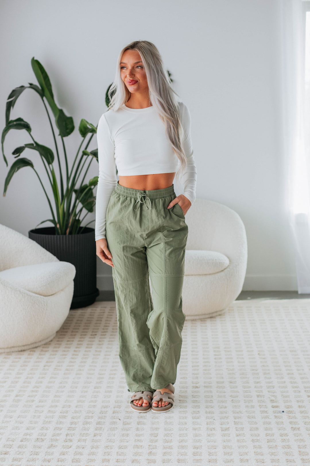 On The Go Pants - Dark Olive