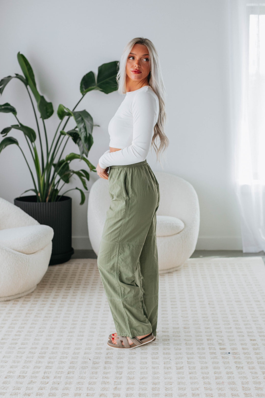 On The Go Pants - Dark Olive