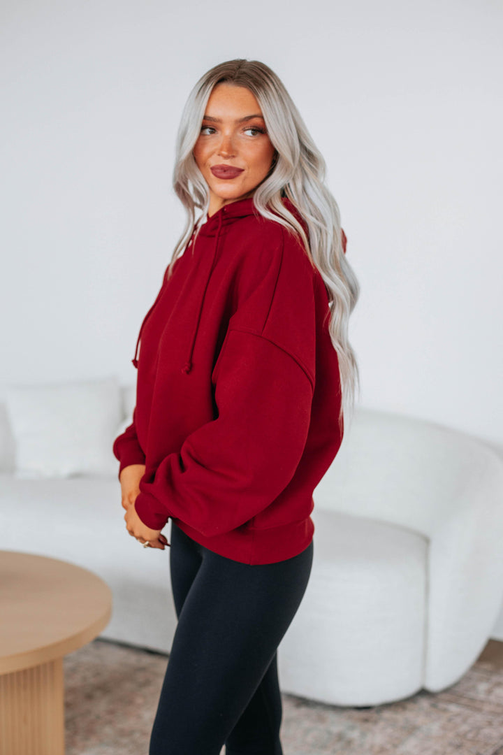 Reyes Lounge Hoodie - Crimson