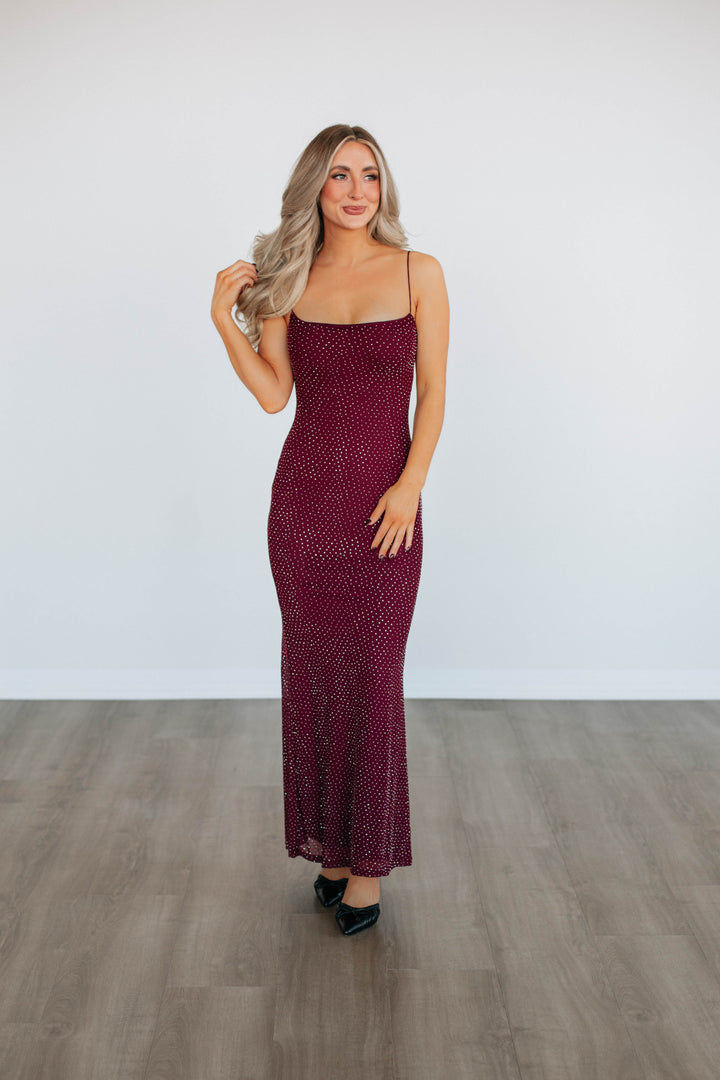 Rising To The Occasion Dress - Wine