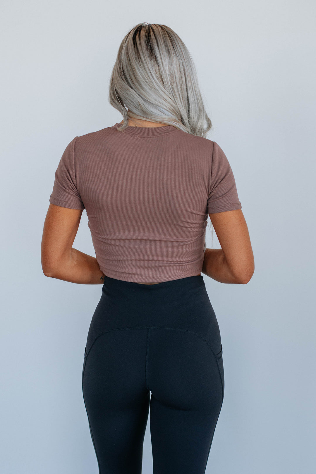 Lenna Ribbed Top - Mocha