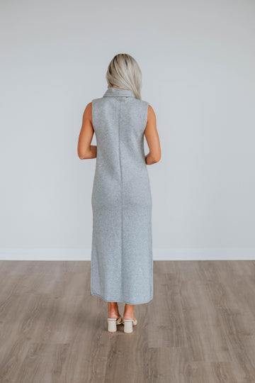 Roxanna Sweater Dress - Heather Grey