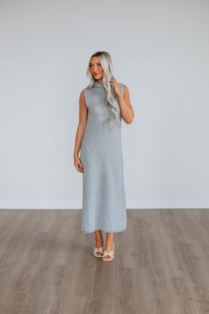 Roxanna Sweater Dress - Heather Grey