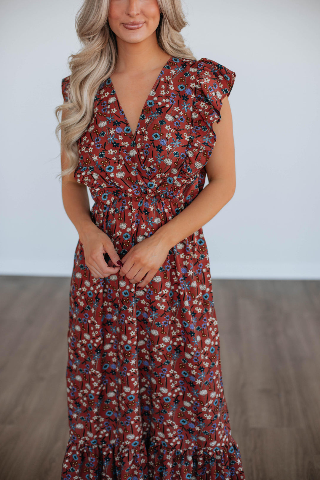 Saffron Floral Dress