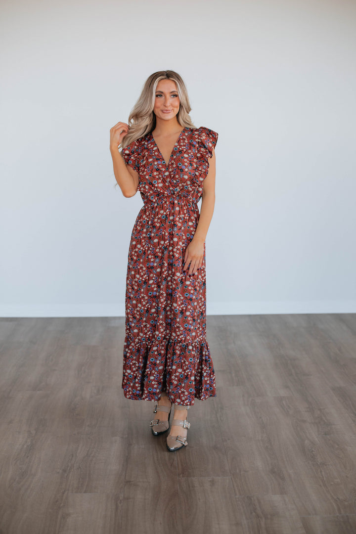 Saffron Floral Dress