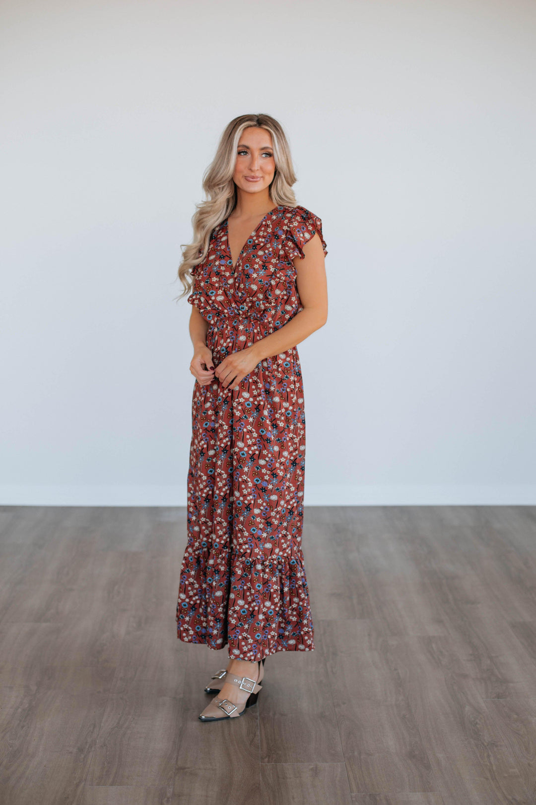 Saffron Floral Dress