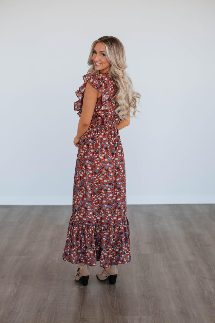 Saffron Floral Dress