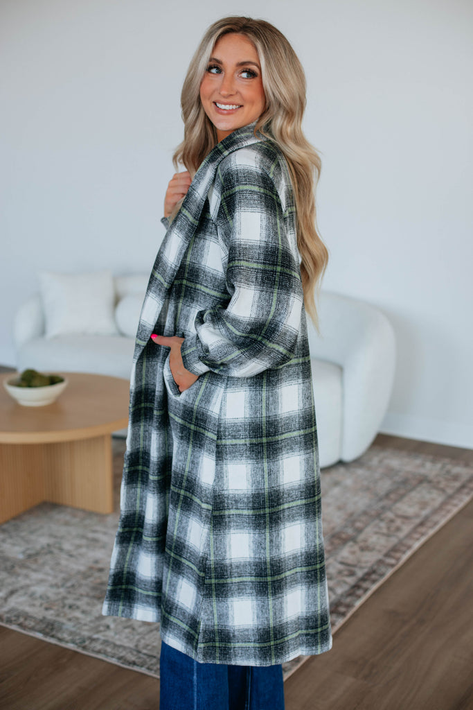 Salama Plaid Coat