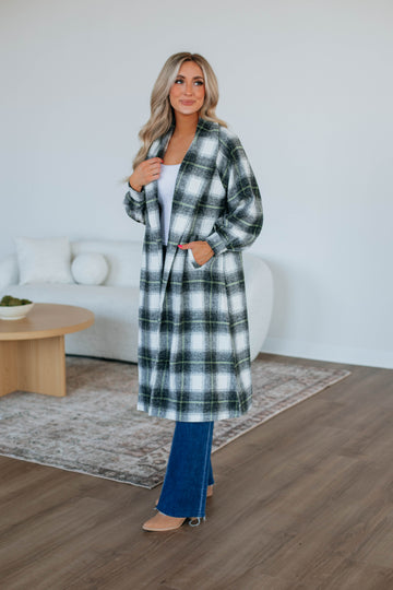 Salama Plaid Coat