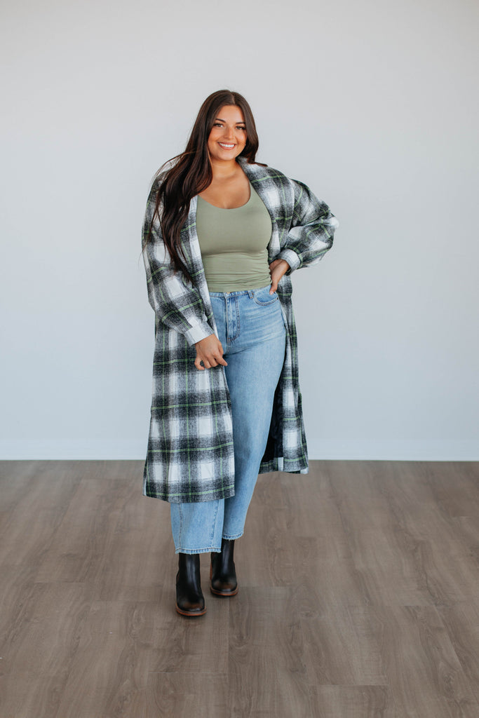 Salama Plaid Coat