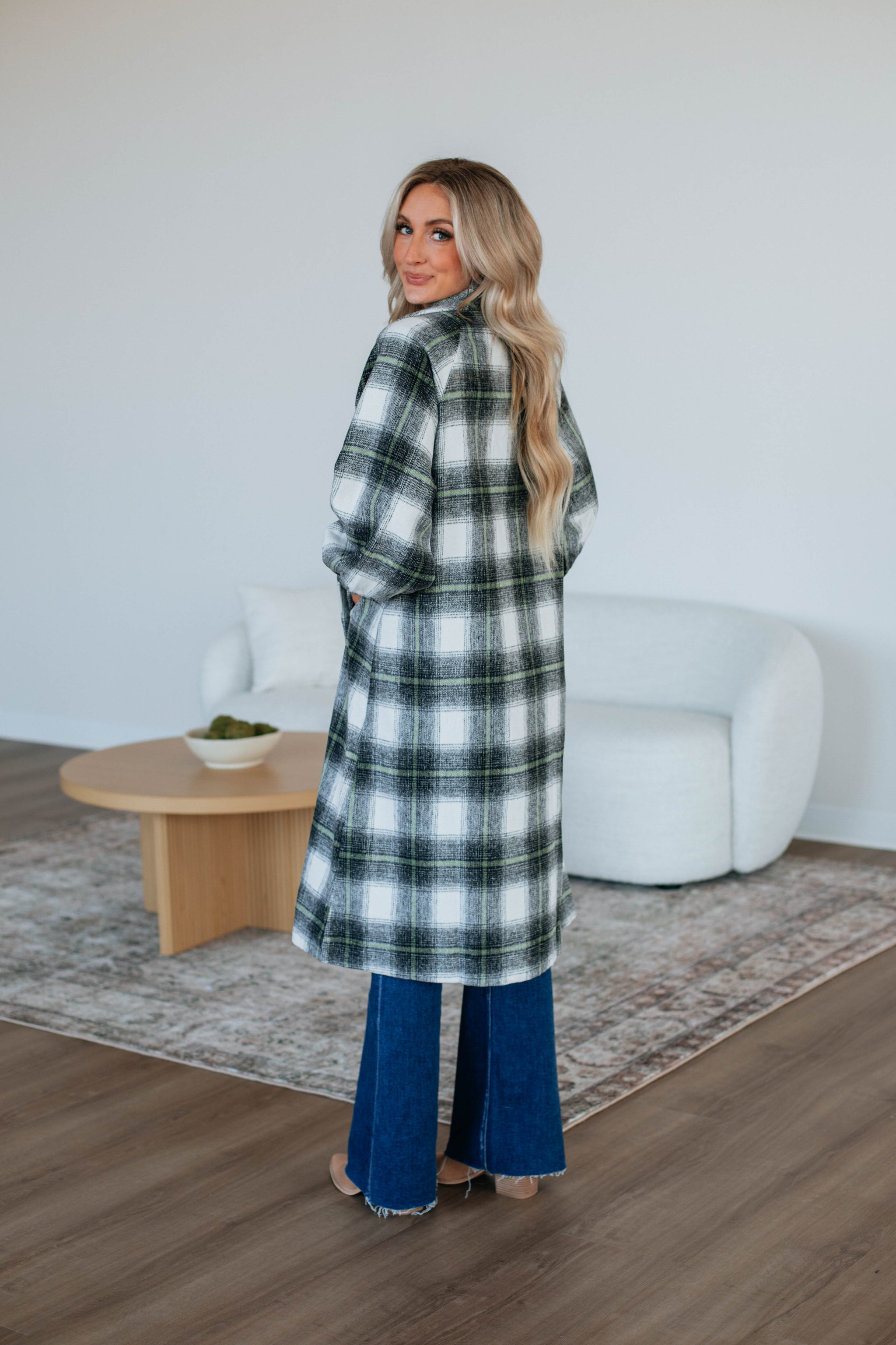 Salama Plaid Coat