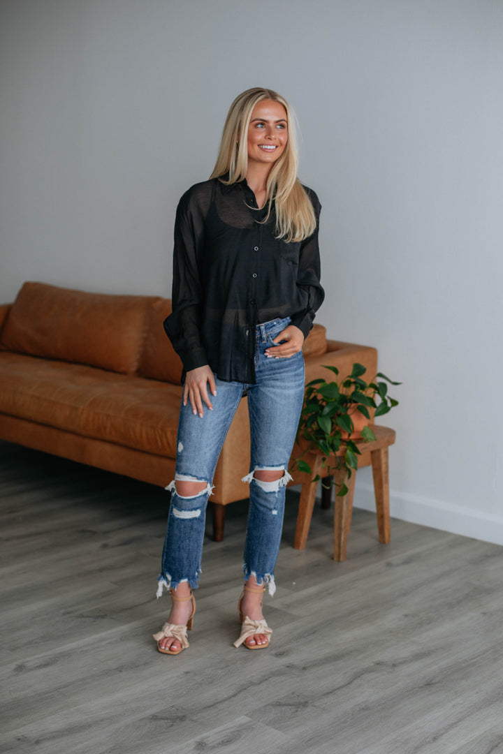 Selah Button Down - Black