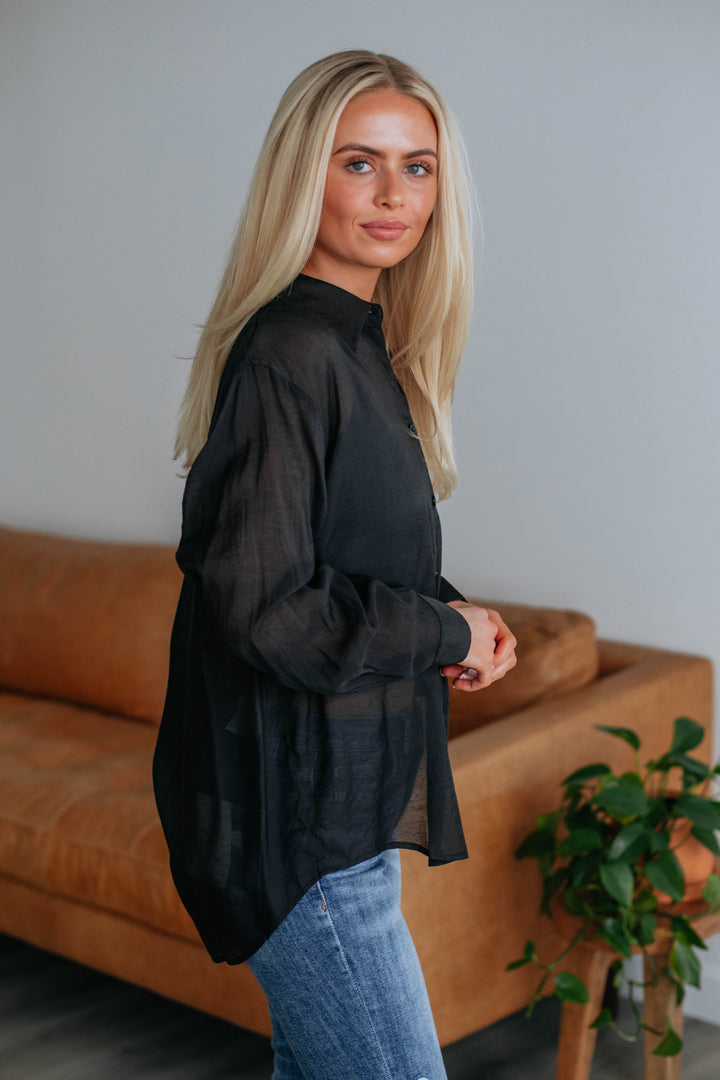 Selah Button Down - Black