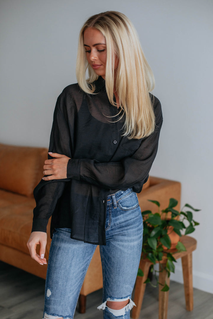 Selah Button Down - Black