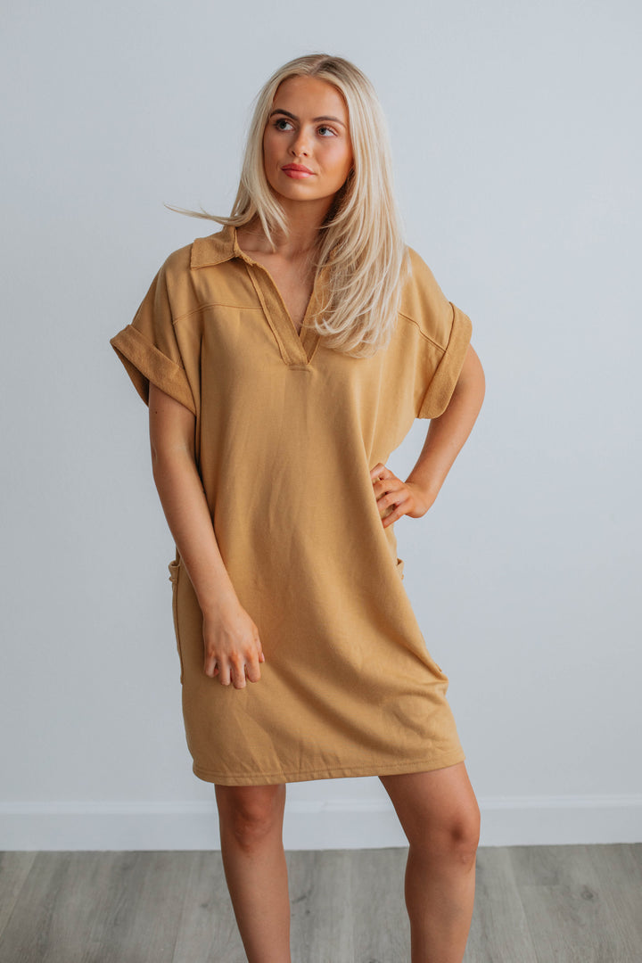 Selby Mini Dress - Camel