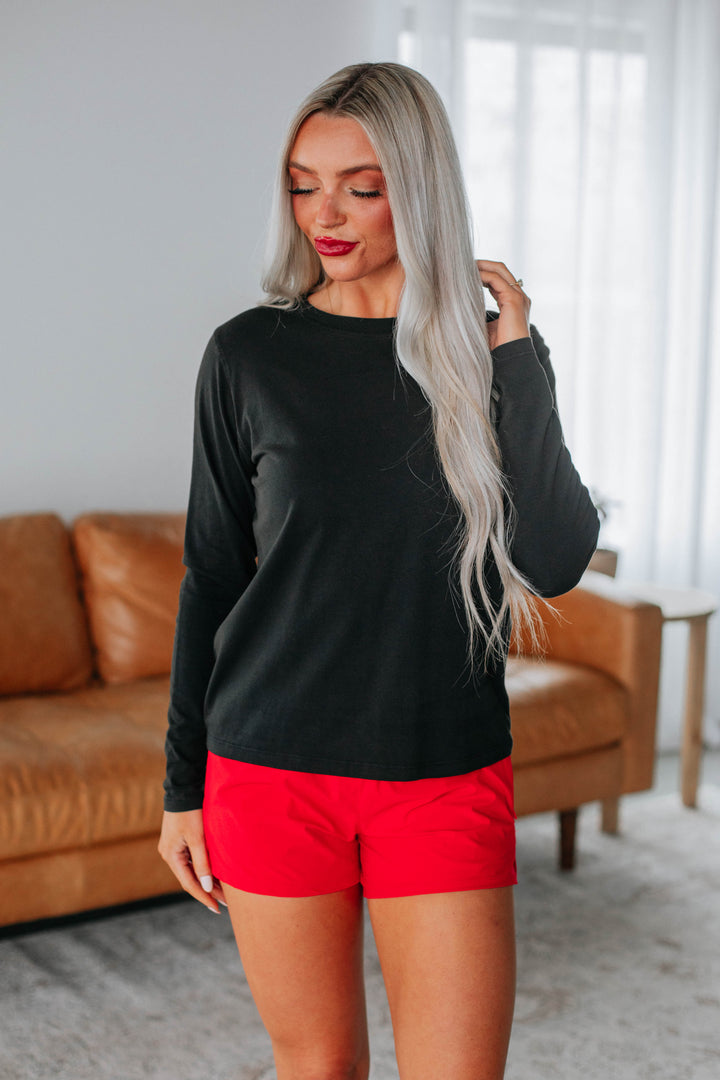 Shanna Long Sleeve Tee - Black