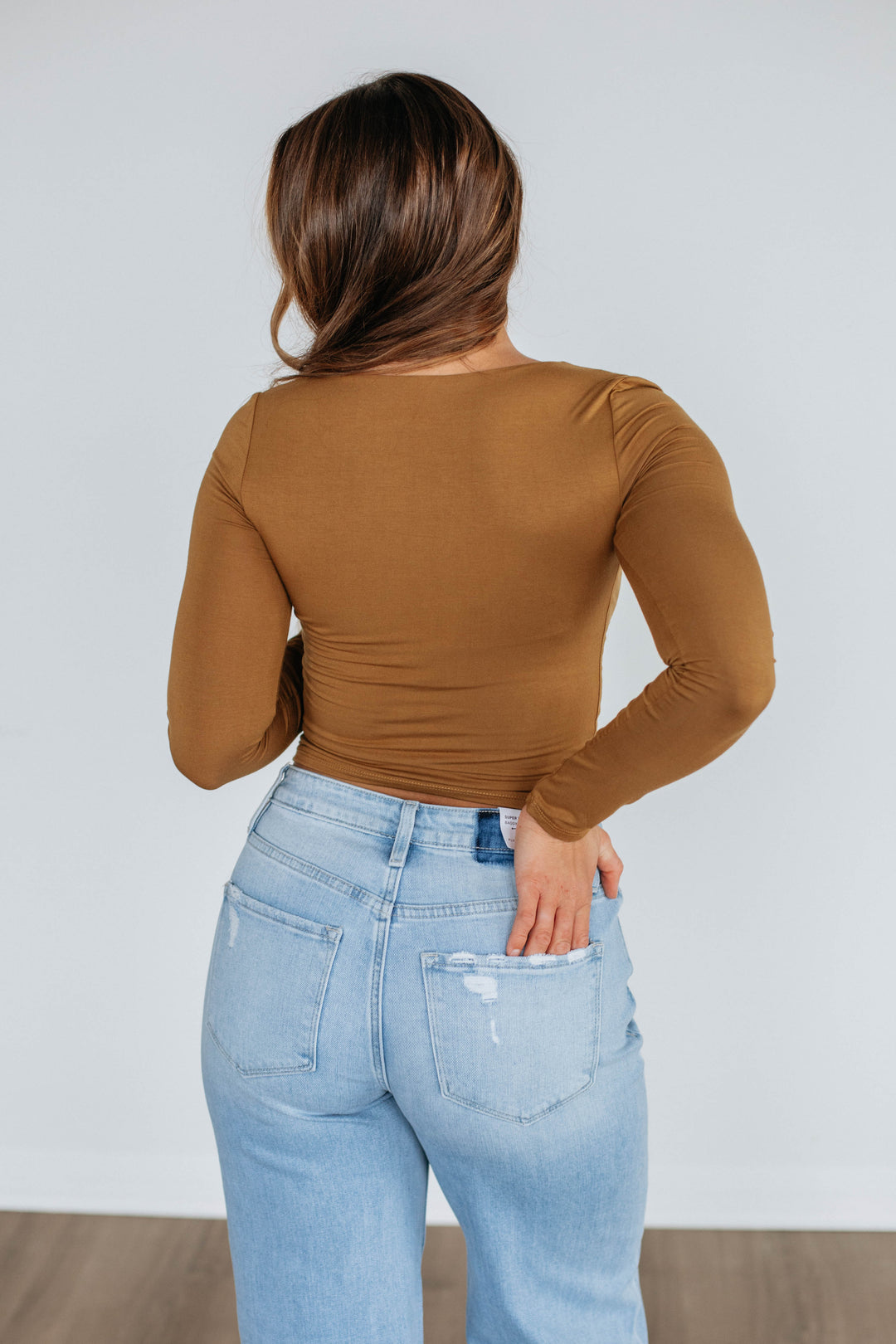 Shayla Basic Top - Camel