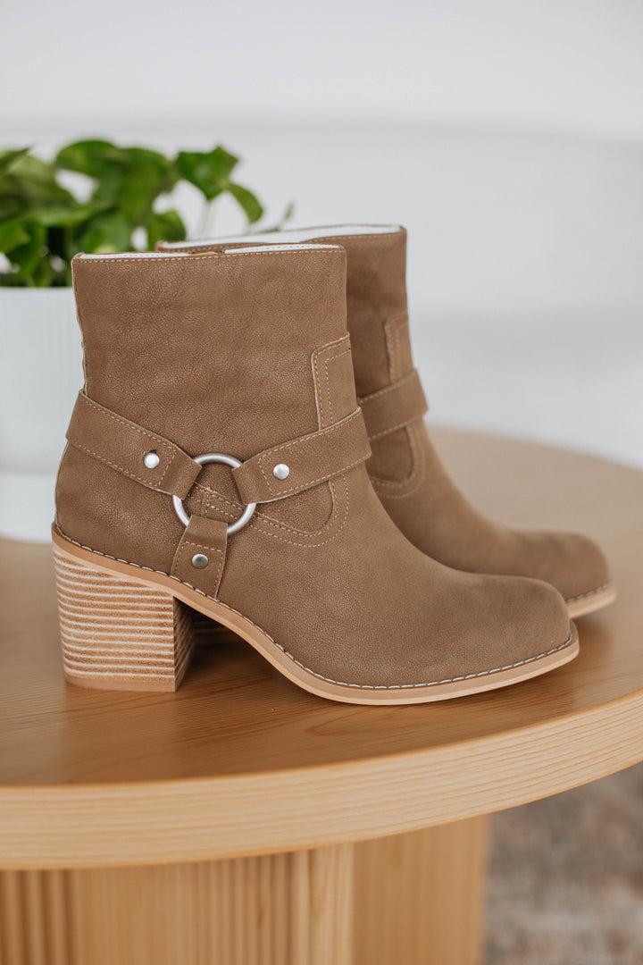 Staying In My Lane Boots - Dark Taupe