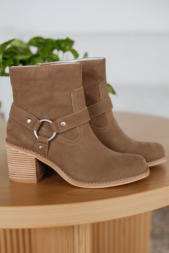 Staying In My Lane Boots - Dark Taupe