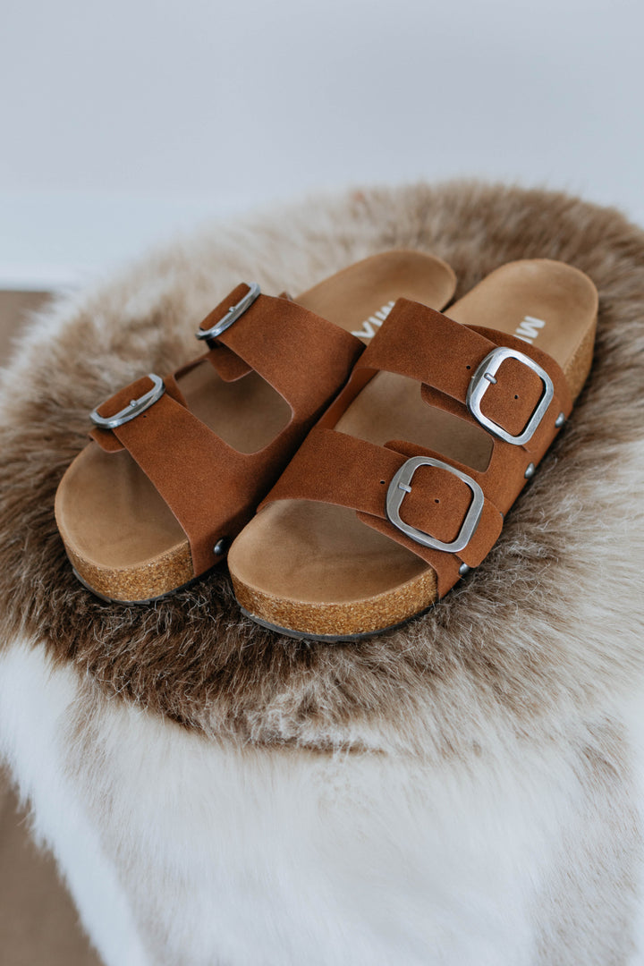 Simply Thriving Sandals - Cognac