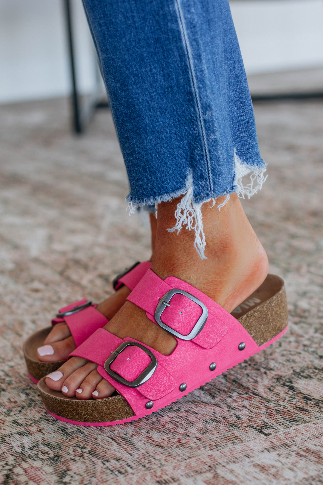 Simply Thriving Sandals - Hot Pink