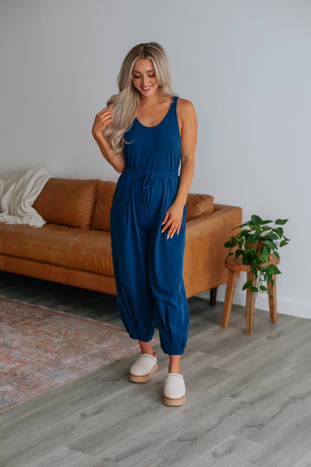 Solana Jumpsuit - Navy