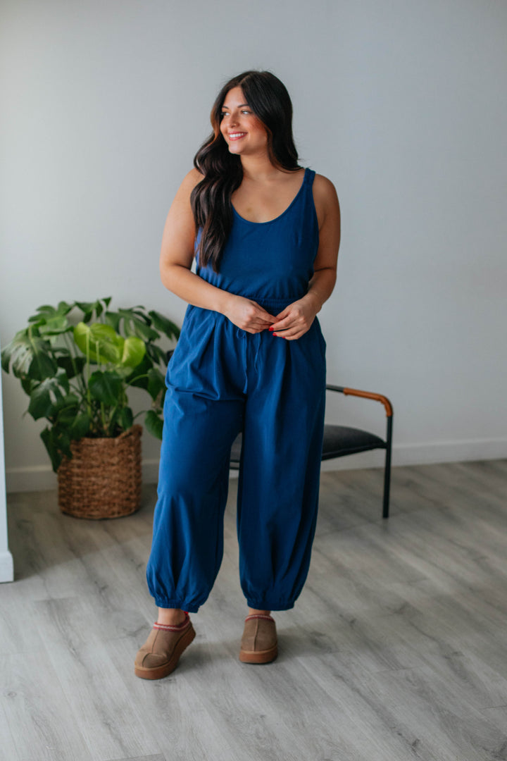 Solana Jumpsuit - Navy