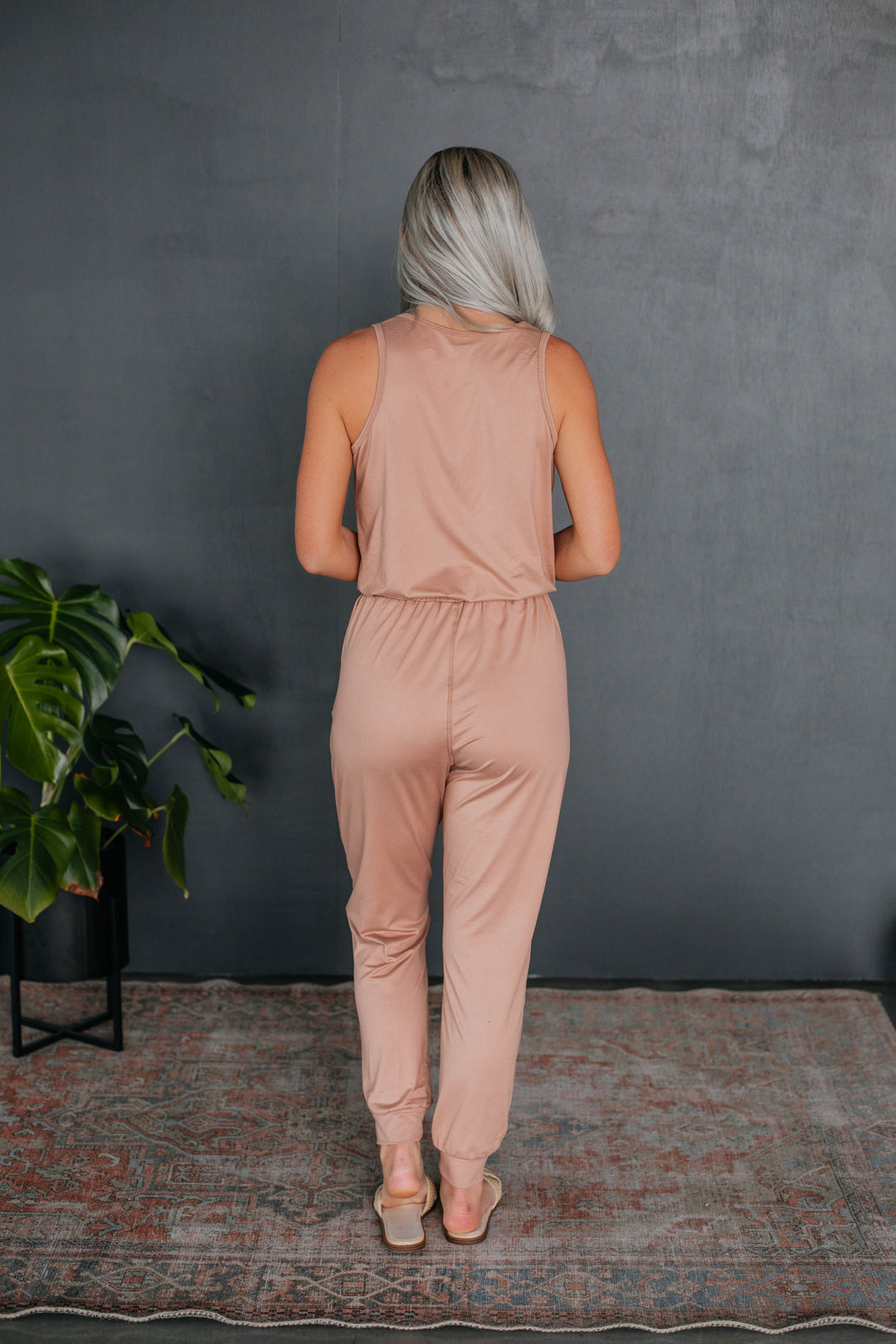 Stellie Jumpsuit - Clay