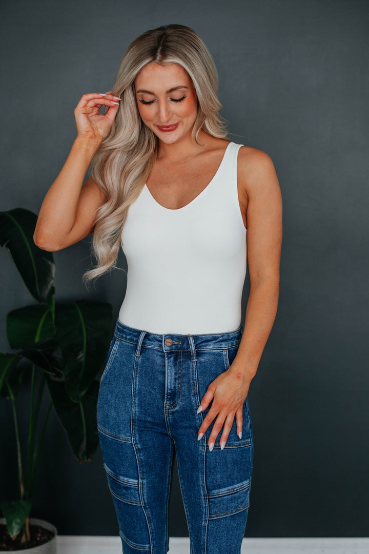 Sweet & Simple Bodysuit - Cream