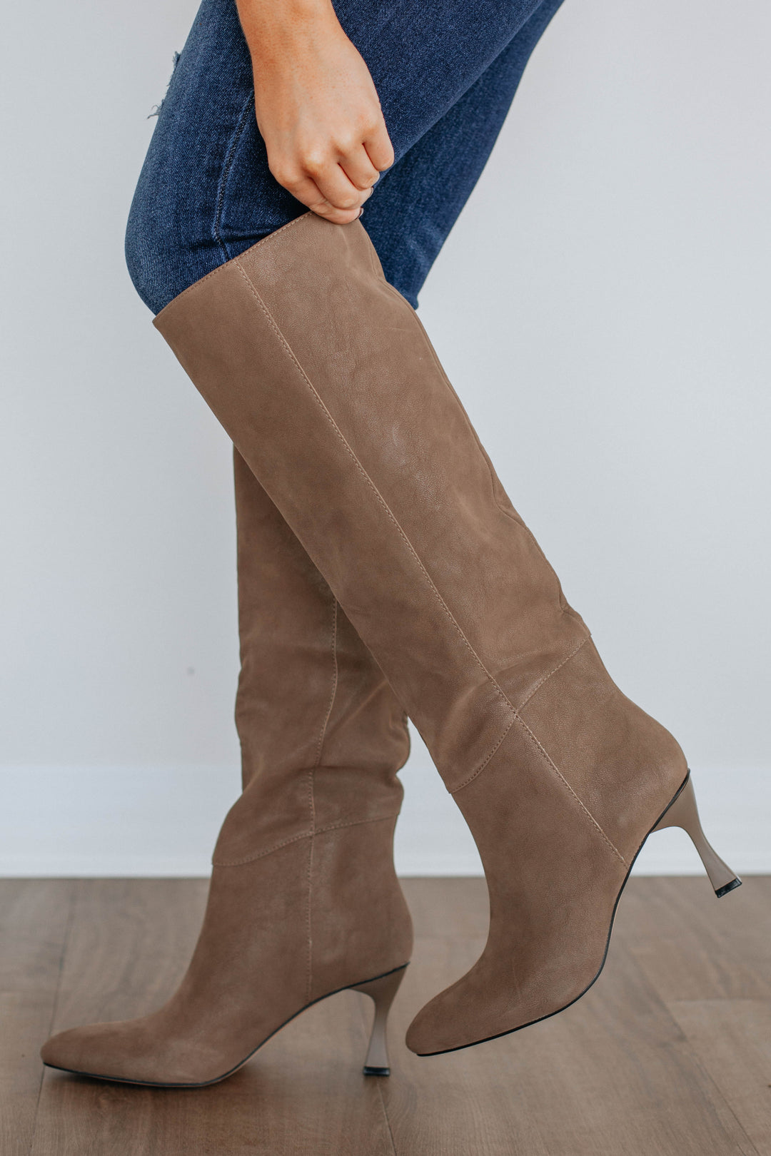 Take Me Seriously Boots - Dark Taupe