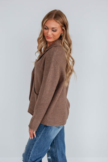 Tannis Knit Jacket - Mocha