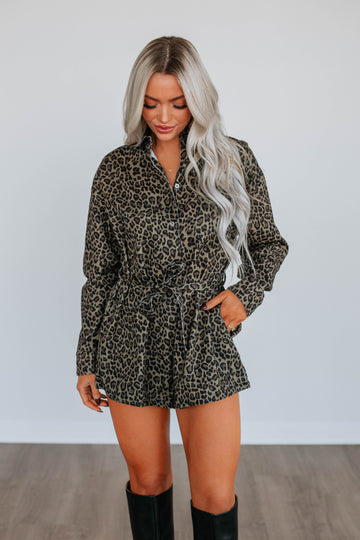 Tiernee Leopard Romper