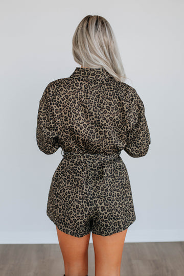 Tiernee Leopard Romper