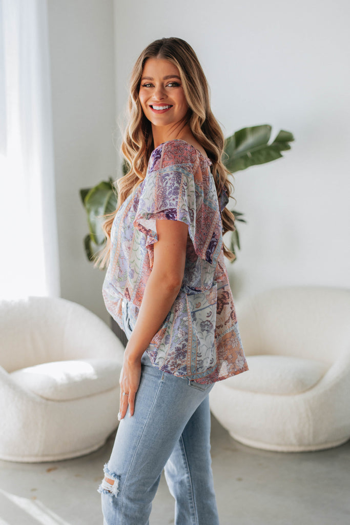 Tris Floral Top