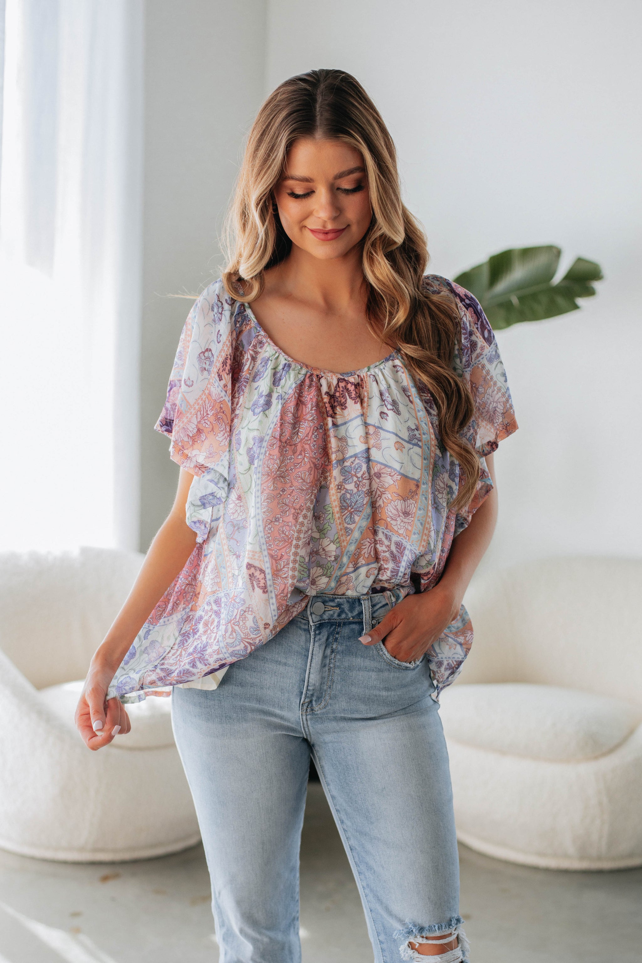 Tris Floral Top